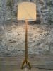 Falcon Floor Lamp | Lamps by Nathan Chintala. Item made of fabric with brass