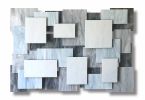 "Glacial XLAP" Glass and Metal Wall Art Sculpture | Wall Sculpture in Wall Hangings by Karo Studios. Item made of metal with glass