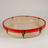 Shallow stoneware 'Foliage' dish | Serving Bowl in Serveware by Kyra Mihailovic Ceramics. Item composed of ceramic