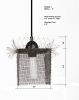 Pendant Light Small Fringe #1, 10"h w x 6"w, Steel Wire Mesh | Pendants by Anne Lindsay Studio. Item made of steel compatible with contemporary and industrial style