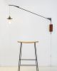 JP swivelling wall lamp | Lighting by 2MONOS STUDIO. Item made of oak wood works with mid century modern style
