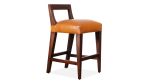Ecco Stool from Costantini, Bar or Counter Height | Accent Chair in Chairs by Costantini Design. Item made of walnut & fabric