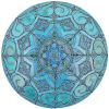 Mandala Mural Turquoise 100cm (39.3") | Murals by GVEGA. Item made of ceramic